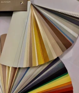 żaluzje aluminiowe próbki