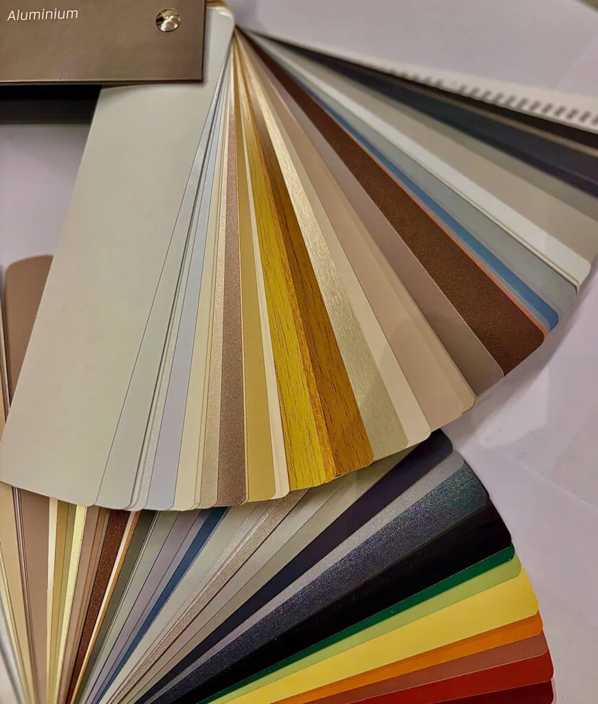 żaluzje aluminiowe próbki